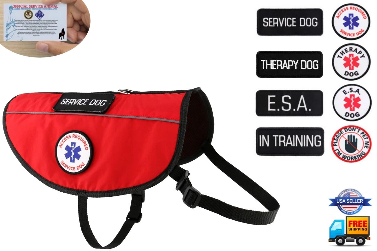 Therapy dog top vest with pockets