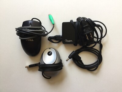 Rocketfish 90W AC Adaptor RF-AC9023 With Light Gray Mouse And Black Dell Mouse