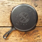 Vintage GRISWOLD Cast Iron SKILLET Frying Pan # 7 LARGE BLOCK LOGO - Ironspoon