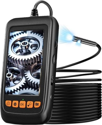 16.5FT Endoscope Camera with Light, 4.3'' IPS Screen, Dual Lens, 7 LEDs