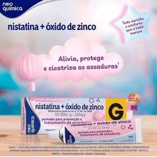 Nistatina  Zinc Oxide 200mg - Tratamento de Assaduras - High Quality.