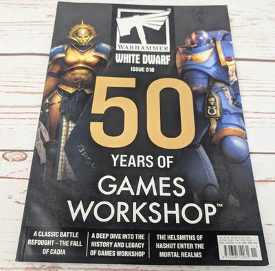 White Dwarf Warhammer Magazine Issue 518 Nov 2025 50 Years of Games Workshop