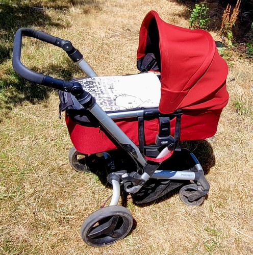 Jane Rider All Terrain - Red Pram Stroller Pushchair originally £300+