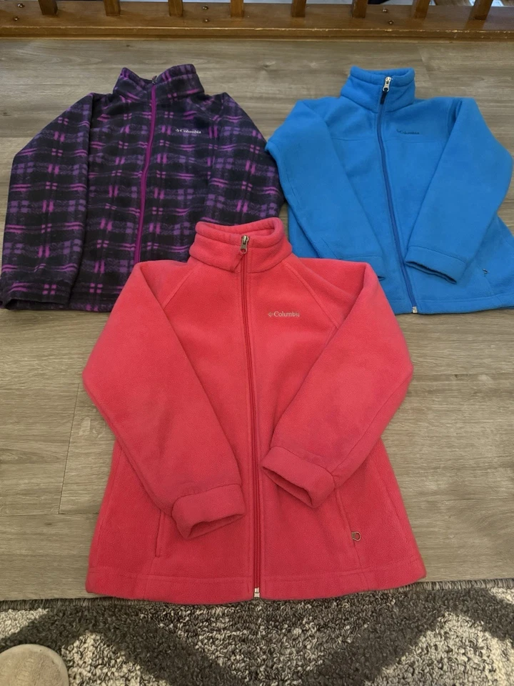 Chaqueta polar Columbia niñas talla M, talla L lote excelente estado Foto 2 de 4