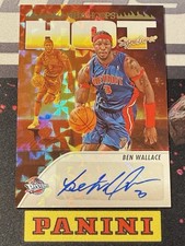 2023-24 Panini Hoops Ben Wallace Hot Signatures Auto Detroit Pistons