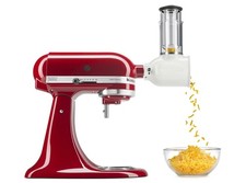 220 VOLTS KitchenAid 5 Qt. RED Artisan Mixer w/Slice/Shred Attach. NOT FOR USA