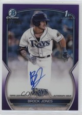 2023 Bowman Chrome Prospect Purple Refractor /250 Brock Jones #CPA-BJ Auto 03ox
