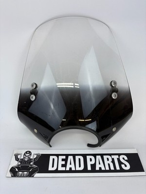 Harley Honda universal handlebar black bottom Memphis Shades windshield