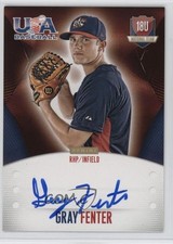 2014 USA Baseball Box Set 18U National Team Signatures Gray Fenter Auto 05k6