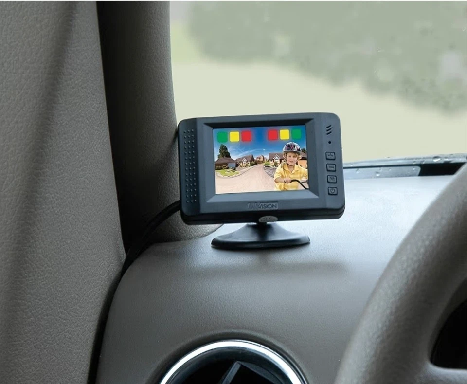 Hopkins 60195VA Rear View License Plate Camera & Sensor W/Monitor. Backup Alert - Image 4 of 4