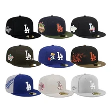 Los Angeles Dodgers Hat Fitted World Series Collection 59fifty MLB Baseball Cap