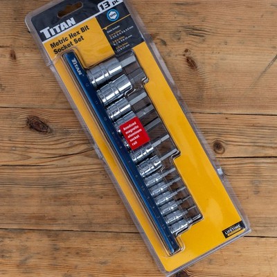 Titan Tools metrisch Innensechskant-Bit Steckschlüsselsatz 16124