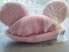 Disney Cakeworthy Pink Minnie Mouse Sherpa Plush Beanie Cap Hat NEW SEALED