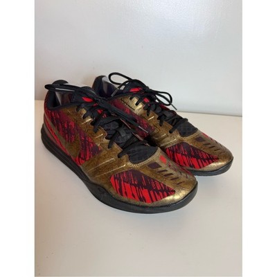 Nike KB Mentality Sneakers Mens Size 11.5 Red Gold 704942-008  Basketball Kobe
