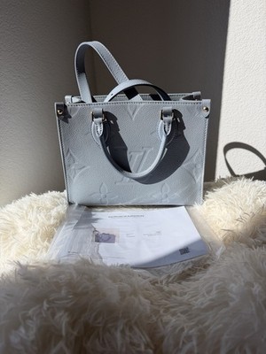 Louis Vuitton OnTheGo PM Monogram Empreinte Leather Tote Bag - Sky Blue