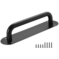 11" Black Large Barn Door Handle Stainless Steel Gate Shed Pocket Pull