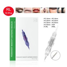 10PCS Tattoo Needle Permanent Makeup Cartridge ForTattoo Machine Eyebrow1R2R3R5R