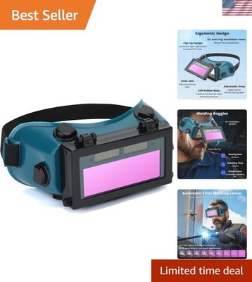 Professional Welding Goggles: Auto Darkening, ANSI Compliant, Dark Green