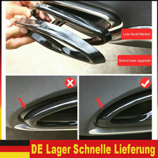 X2 Schwarz Auspuffblende Auspuff Abdeckung f&uuml;r BENZ W205 W213 W212 W246 W176 DE