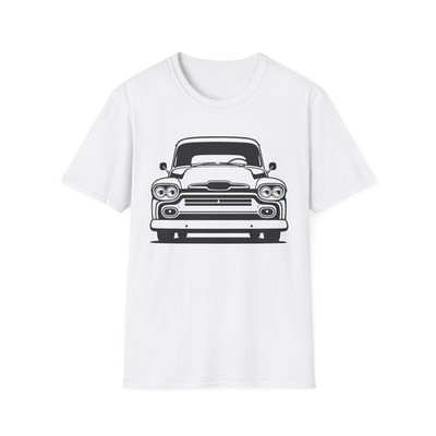 1958 Chevy Apache Shirt   Classic Front View Pickup Truck Outline Tee