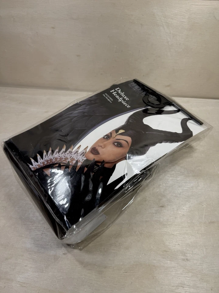 Disney Disfraz Maléfica Bruja Mujer’s Cuernos Negros Juegos con disfraces Máscara Halloween Sombrero Foto 4 de 4