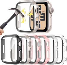 6 Pack Case for Apple Watch SE 2Nd Gen Series 6/5/4/SE 40Mm with Tempered Glass