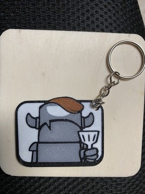 CLASH ROYALE MINI PEKKA PANCAKES EMOTE KEYCHAIN/MAGNET