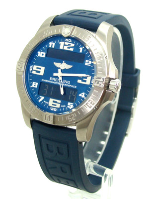 BREITLING AEROSPACE EVO MEN's 43mm MULTI-FUNCTION WATCH E79363 w/BOX & PAPERS
