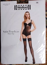 Wolford Satin Touch 20 Stay Up stockings - Gobi, Medium