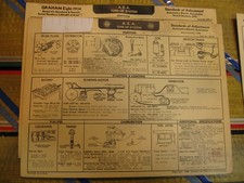 1934 Graham Eight Model 67. STD/Special.   AEA Tune Up System card