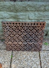 Antique Victorian Cast Iron Boot Scraper / Doormat Grate – 400mm x 335mm