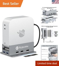 Elevate Your Workspace: 9-in-1 Dock  Stand for Mac mini M4 with 4K Output