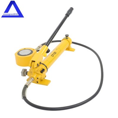 50T Multi-Section Stoke Hydraulic Cylinder Jack + CP-700 Hydraulic Hand Pump Kit