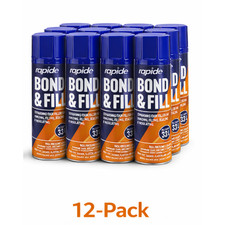 Rapide Bond & Fill Expanding Foam 500ml Insulating Gap Filler Spray 12pk