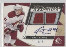2008 SP Game Used Edition SIGnificant Swatches 18/50 Kyle Turris #SS-KT Auto t5p