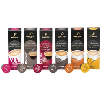 Tchibo Cafissimo Probierset Caffè Crema Edition Sorten Caffè Crema, 60 Stück