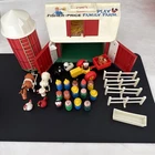 Vintage 1967 Fisher-Price Little People Farm Barn & Silo Set