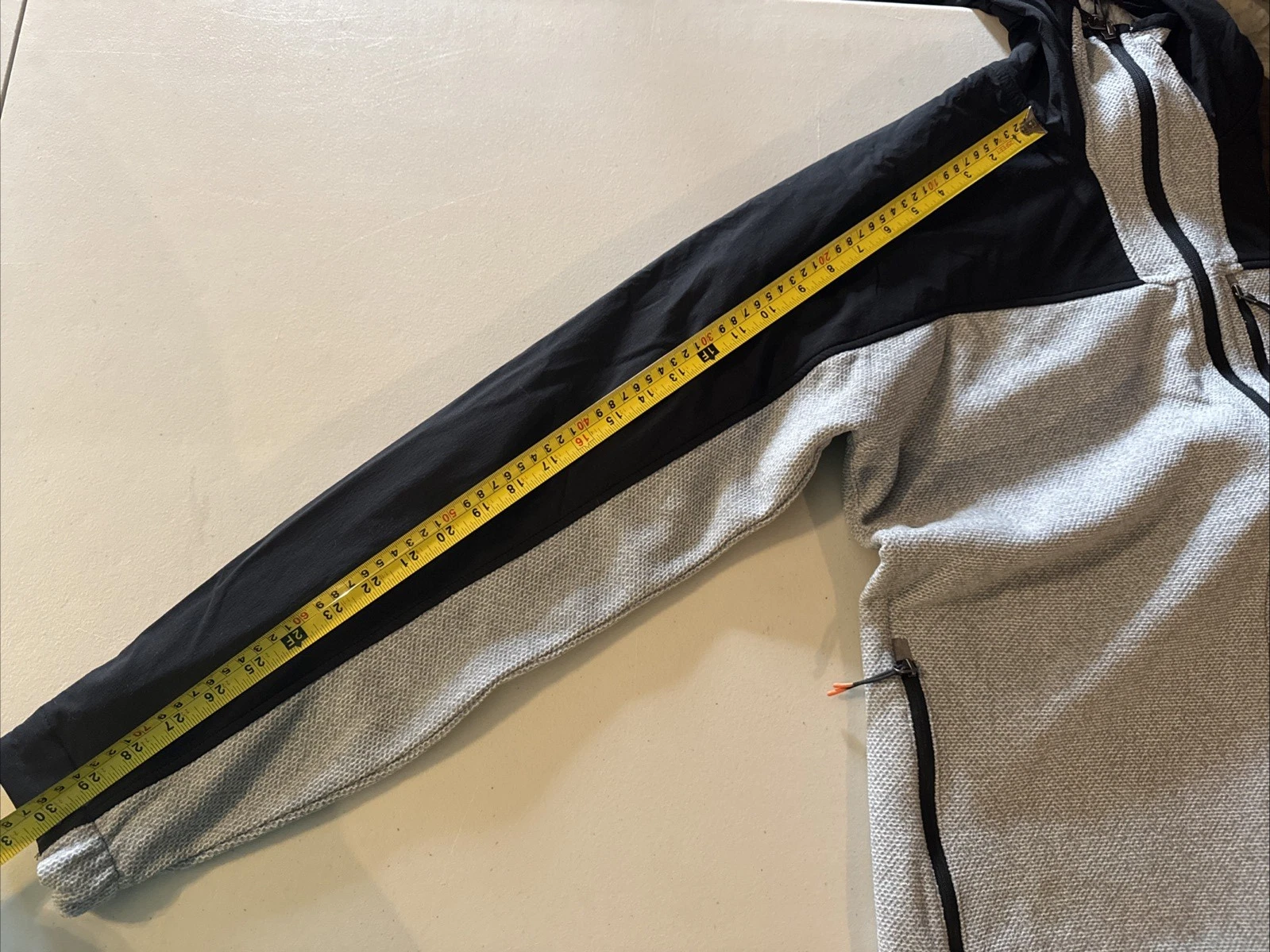 Craghoppers Men's Abrigo Hooded Black /Cloud Grey Fleece Jacket XL fits like L image 14