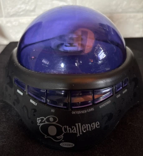 Radica Challenge 20 Q Electronic Game 360 Floating Display Works Purple