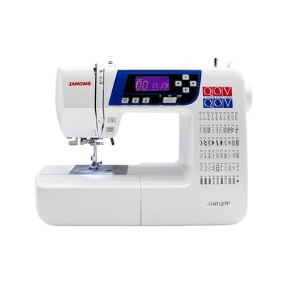 Janome 3160QOV Quilts of Valor Full Size LCD White Quilting Sewing Machine