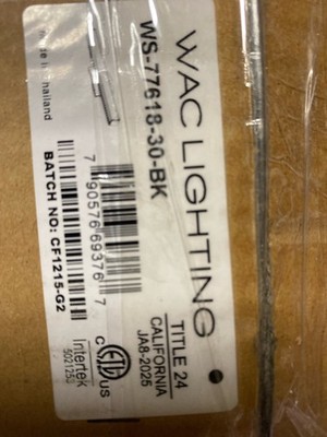 WAC Lighting WS-77618-30-BK 18'' LED Bath Bar - Black / 3000K