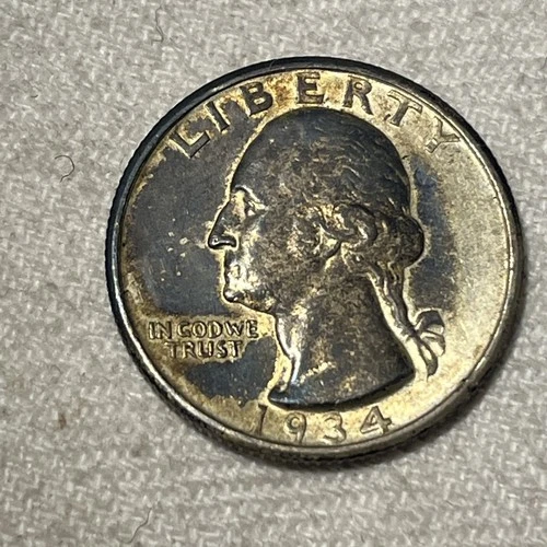 1934-D Washington Quarter, good strike