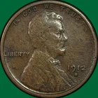 New Listing1912-S Lincoln Wheat Cent Very Fine VF Coin, Corrosion #40158