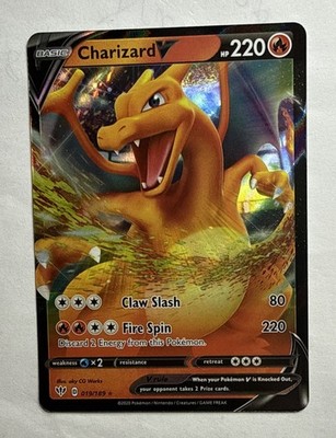 2020 Pokemon SWSH Darkness Ablaze Charizard V #019/189