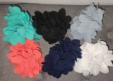 Set Of 12 Flower Shape Scrunchies