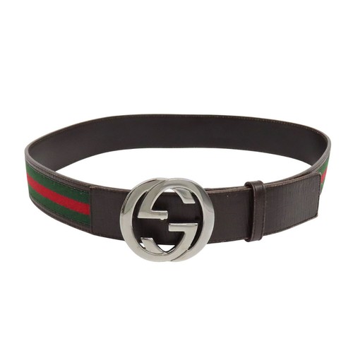 Gucci Belt Authentic Interlocking G Sherry Line Belt From Japan Fashion