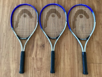 Lot of 3: Head Ti Conquest Oversize Tennis Rackets- 4 1/4, 4 3/8, 4 1/2