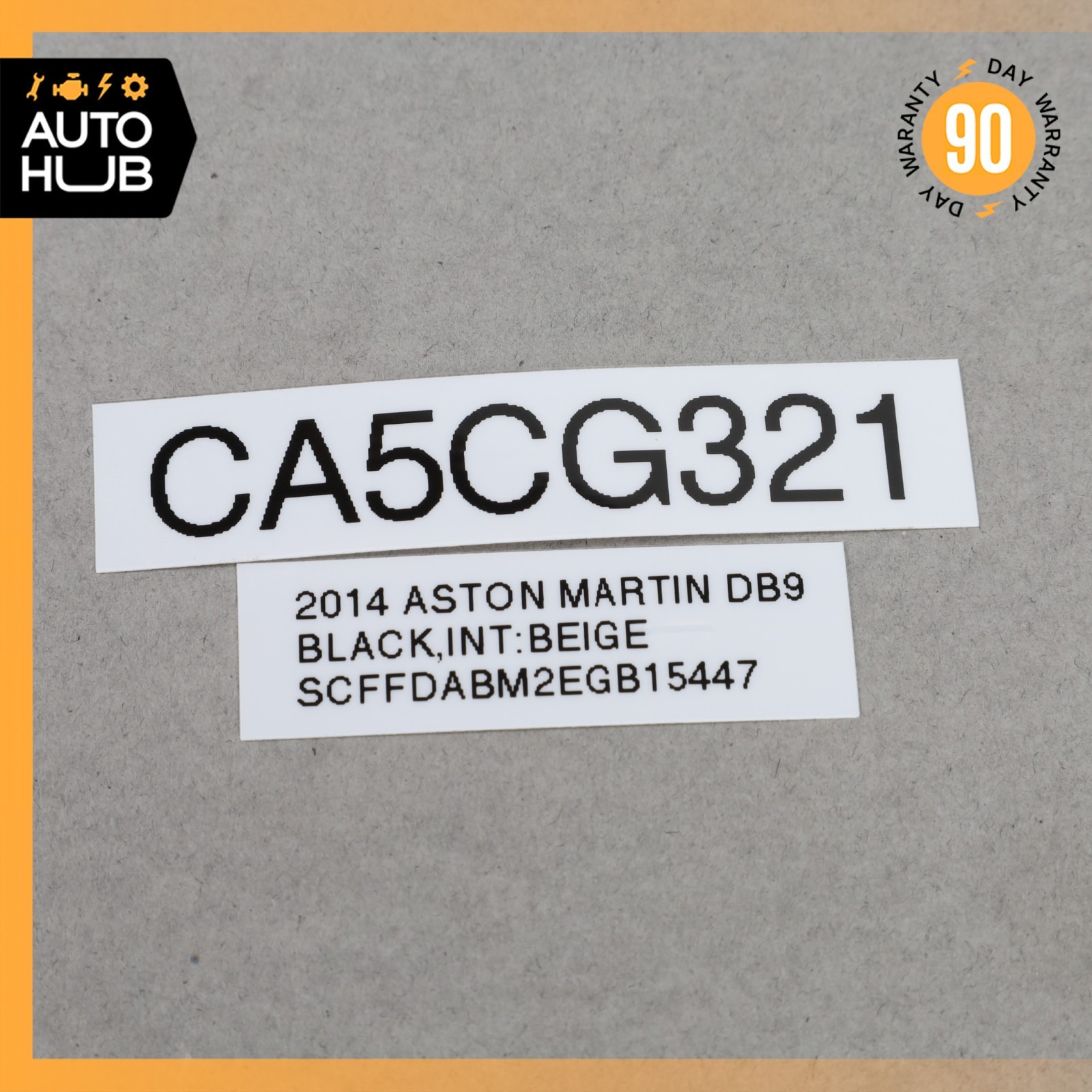 Aston Martin DB9 DBS Tire Pressure Monitoring System TPMS Receiver OEM 22k