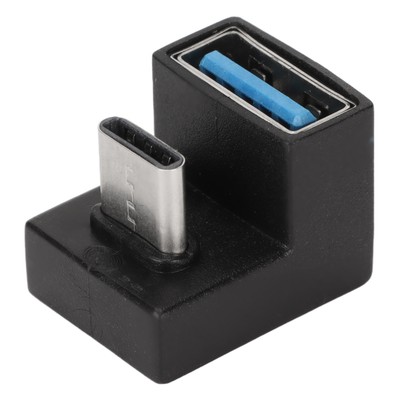 2x USB C U Shape Adapter 5 Gbps High Speed   180° Angled USB Female To USB C CB