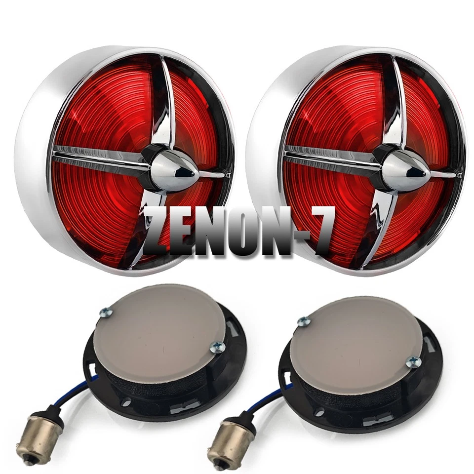 1156 Plug 3 1/4" LED Turn Signals Light Lens Cover Amber Red For Harley Electra  Foto 2 de 4